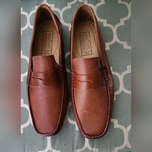 Mercanti Fiorentini Brown Slip-On Loafers with Moccasin Design